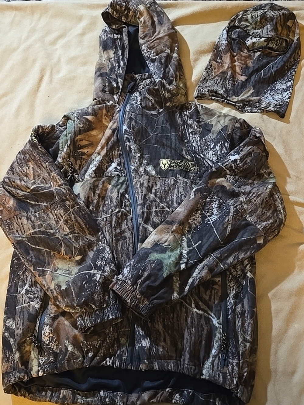 Scent Blocker Men’s Camouflage Hooded Jacket - Realtree Camo
